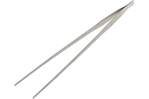19in Aquarium Tweezers Stainless Steel Straight Tweezer for Aquatic Against Rust Reptiles Feeding Tongs Aquatic Plant Tweezer