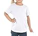Kavio! Toddlers Crew Neck Short Sleeve Tee Jersey (Same TJC0440) White 5T