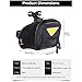 camgo Bike Wedge Saddle Bag, Mountain Road Bike Seat Pack Bag Cycling Bicycle Bag Repair Tools Pocket Riding Cycling Supplies (Black)thumb 2
