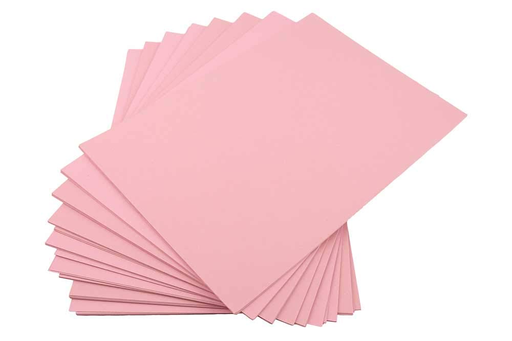 House of Card & Paper A3/297 x 420 mm 220 GSM Coloured Card - Pastel Pink (Pack of 50 Sheets), HCP151