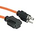 Otimo 50 Ft 16/3 SJTW Orange, Outdoor Extension Cord - 3 Prong Ground Plug, 13A 1625W, Water & Weather Resistant, Flame Retardant