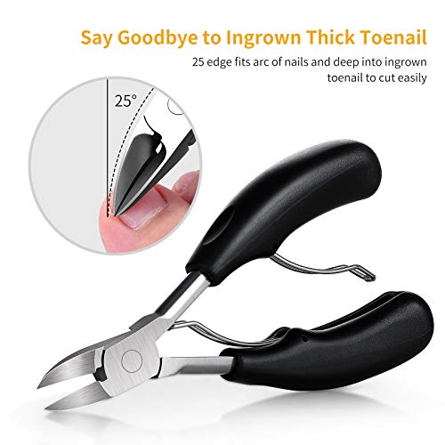 Toenail Clippers, Medical Grade Toe Nail Trimmer, Nail Clippers for