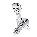 1set 3L3R M-1011CR Skull Guitar Sealed-gear Tuning Pegs Machine Head Chrome