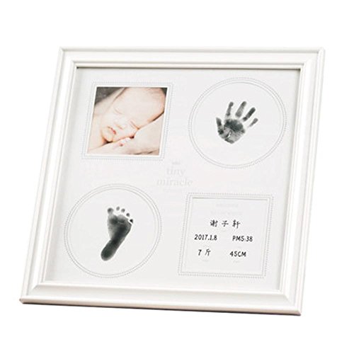 YXBaby Baby Handprint Footprint & Baby Keepsake & Baby Pendulum Decoration&Unique Baby Gift Decorations for Room Wall or Table Decor, Birthdays Gifts for Toddlers,Traditional Chinese Ink