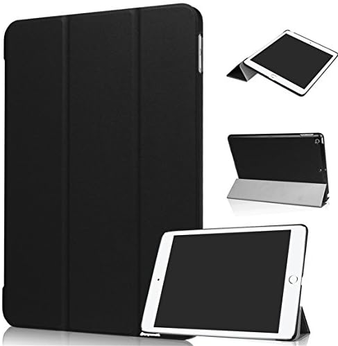 Case for iPad 9.7 2018/2017 - WXZipo Premium Flip Case Smart Cover with Stand and Auto Wake/Sleep for iPad 9.7" 2017/2018 [Model: A1822,A1823, A1893/A1954][Black]