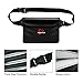 Piscifun Waterproof Pouch with Waist Strap, IPX8 Certified Waterproof Waist Bag, Safety to Keep Your Phone and Valuables - Great as a Waterproof Phone Case or Waterproof Wallet Jet Black