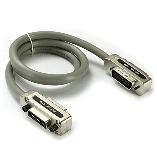 TEZONG IEEE-488 GPIB/HPIB CN24 Male to Female Metal Connector Extension Gpib Cable 5Ft 1.5M 1Pack
