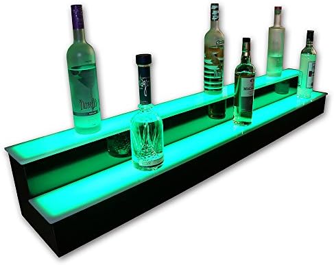 72" 2 Step Bar Shelves - Programmable Remote Control LED Lighting