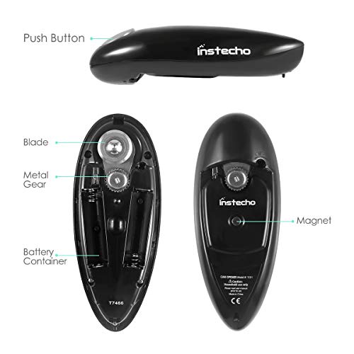 Electric Can Opener, Smooth Edge Mini Restaurant Can Opener for Any Size, Best Kitchen Gadget for Arthritis and Seniors - Thumbnail 2