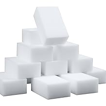 100 Pack Magic Sponge Eraser Extra Thick and Long Lasting Melamine Cleaning Sponges in Bulk - Multi Surface Power Scrubber Fo
