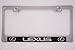 Lexus Chrome License Plate Frame with Caps