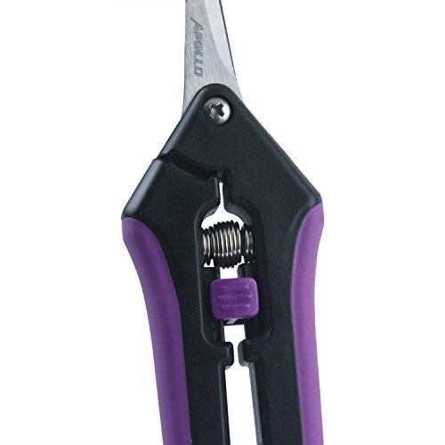 Apollo Horticulture Precision Curved Blade Pruner Shears for Gardening