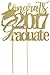 All About Details Gold Congrats 2017 Graduate Cake Topper