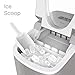 hOmeLabs Portable Ice Maker Machine for Countertop - Makes 26 lbs of Ice per 24 hours - Ice Cubes ready in 8 Minutes - Electric Ice Making Machine with Ice Scoop and 1.5 lb Ice Storage - Metallic Gray