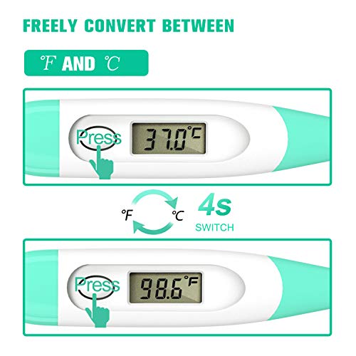 Digital Body Thermometer, Electronic Fever Temperature Thermometer for