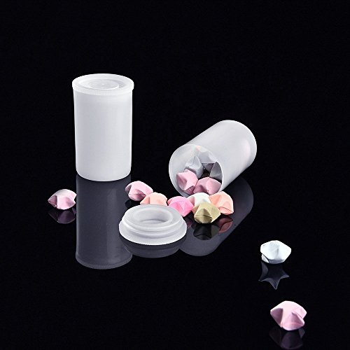 CTKcom 35MM Film Canisters(36 pack)- Tight Sealing Lids on All Canisters for Travel or Small Storage and Geocaching, 36 pack(Black+White) - Thumbnail 6
