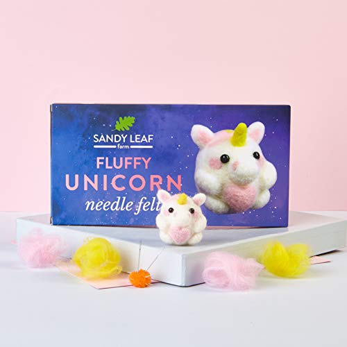 1 Fluffy+Unicorn+Needle+Felt+Kit