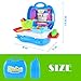 Fannel Kitchen Food Playset, 22 PCS Toy Kitchen Set Toddler Pretend Play Kitchen for Kids, Includes Cutting Play Veggies, Mini Pots and Pans, Cutting Board, Knife and More (2019 Updated)