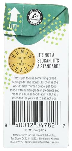 THE HONEST KITCHEN MINCED GRAIN FREE CHICKEN RECIPE IN BONE BROTH GRAVY WET CAT FOOD