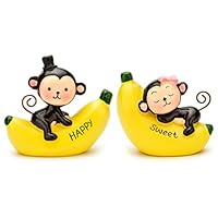 STUDYY Creative Cute Love Monkeys Dashboard Decorations Car Home Office Ornaments, Birthday Cake Decorations, Cake Topper, Birthday (Style 1)