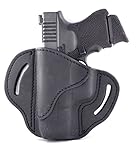 1791 GUNLEATHER Glock 19 Holster - Right Hand OWB G19 Leather Holster for Belts - Fits Glock 19, 23, 26, 27, H&K VP40 and Springfield XDS (BH2.1)