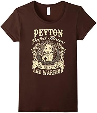 Women's Peyton Prefect Mixture of Princess and Warrior T-Shirt Small Brown