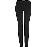 2LUV Women's Stretchy 5 Pocket Skinny Jeans Black 11