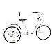 CLIENSY 24″ Adult Tricycle, 7-Speed 3 Wheel Bike Trike Cruise Bike w/Large Size Basket for Recreation, Shopping, Exercise (White)thumb 2
