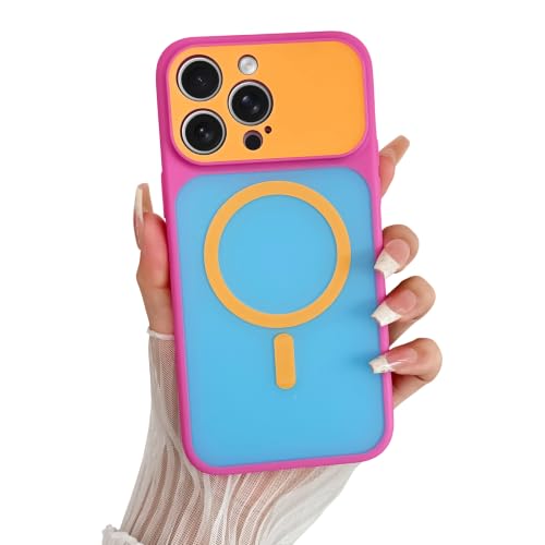 LAJCOF Compatible with iPhone 14 Pro Max Case with Magsafe, Blue and Orange at Amazon