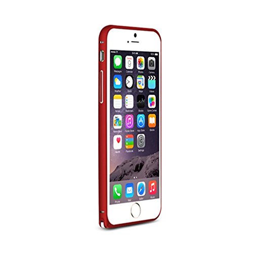 iPhone 6 Plus Case, Love Mei Curved Ultra-thin Aluminum Metal Frame Bumper Cover Case For iPhone 6 Plus 5.5" Red