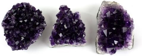 Crystal Allies Materials: 1lb of Small Natural Amethyst Druze Clusters from Uruguay w/Authentic Stone Info Card