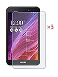 FanTEK ASUS MeMO Pad 7 ME170C ME170CX ME70CX FonePad FE170CG 7-Inch Screen Protector - 3 Pack Matte Finish Anti-Glare Anti-Fingerprint Anti-Gloss Cover Shield
