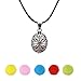 NovScent Aromatherapy Jewelry Necklace 316L Steel Material Locket Style Pendant Essential Oil Difusser 10 Colorful Cashmere Sustained Release Ball Christmas Gift Set Of 7