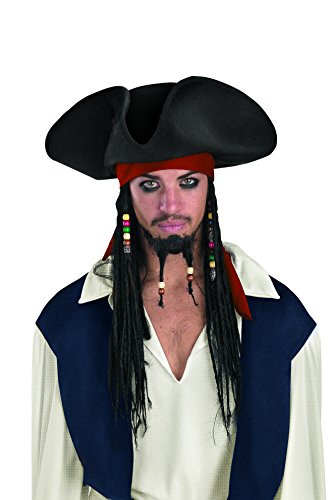 Disguise Men's Disney Pirates Of The Caribbean Beaded Braids Costume Accessory