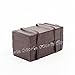 Odoria 1:12 Miniature Vintage Suitcase Chest with Leather Belt Dollhouse Accessories