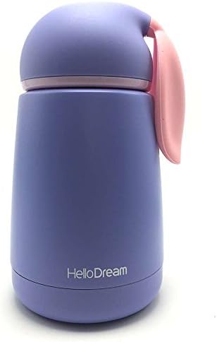 Vacuum Insulated Water Bottle 10 Oz(300ml) ,Mini Rabbit Shape Water Bottle for Baby Girls Boys Kids School Travel Outdoor Stainless Steel Water Bottle (Blue)