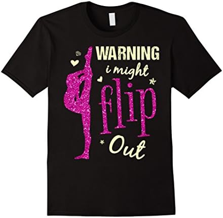 Warning I Might Flip Out Funny Cheerleading Gymnast T-Shirt