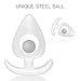 Utimi Anal Plug Medical Grade Butt Plug Anal Toys Steel Ball Included for Relaxation (S)