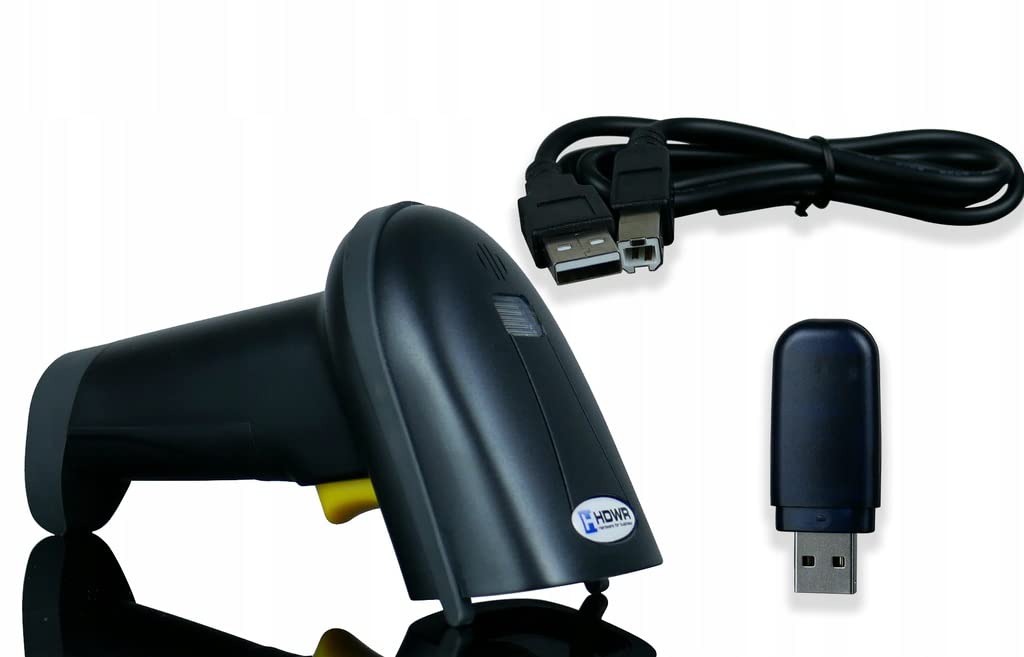 Wireless, Barcode, Laser Scanner, Laser Reader, Built-in Memory, Radio Wave Technology, Scans EAN-13 and other codes, HDWR HD44