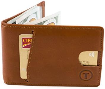 Travami RFID Blocking Slim Minimalist Money Clip Wallets for Men