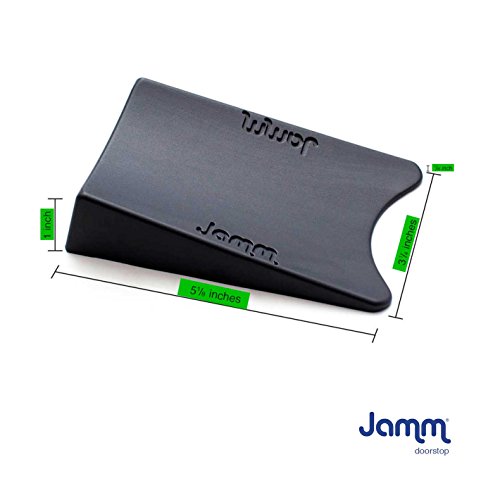 image for Top Rated Jamm Door Stopper. Patented Door Stop Design Holds Doors in 