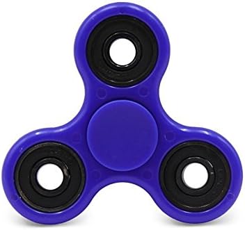 RGCCI Fidget Hand Spinner Toy Stress Reducer, Fingertip gyro with New Ball Bearing Good for ADD, ADHD, Anxiety Multipurpose convenient EDC Focus Toy (Blue & black)