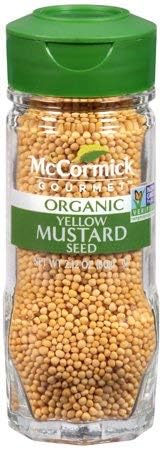 McCormick Gourmet Organic Yellow Mustard Seed, 2.12 oz (Pack of 5)