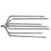 Lonkiktik Fishing Harpoon Fishing Spear Gig Gaff Fork Hook with 8mm Screw for Frog Barbed Stainless Steel 7 Prong Tine (7 Round Prong)