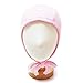 HappyTree 2 Pack Baby Hat Bonnet Soft 100% Combed Cotton Toddler Infant Beanie Pilot Caps, White + Light Pink, Medium