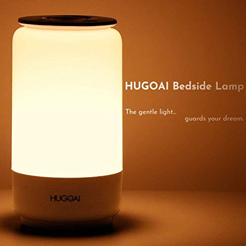 LED Lamps for Bedroom, HUGOAI Bedside Lamp, Tunable Warm to Cool White