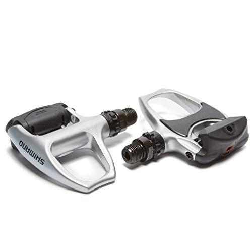 Shimano PD-R540 SPD-SL Clipless Pedal Silver SM-SH11 cleats for Road Bike Retail Package (Certified Refurbished)