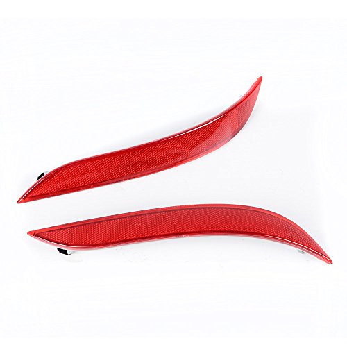 Astra Depot Rear Bumper Reflector - RED Lens for 5-Series E60 2003 2004 2005 2006 2007