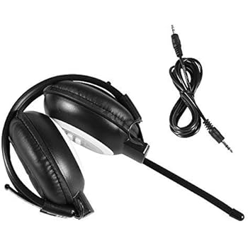 MP3/FM HiFi Headset FM Radio with LCD，Over Ear Foldable Wireless/Wired Headphone Noise-Cancelling