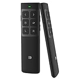 doosl Presentation Remote, Wireless Presenter Pointer with Air Mouse 2.4GHz Rechargeable Powerpoint PPT Pointer Slide Remote Changer - Upgrade Version